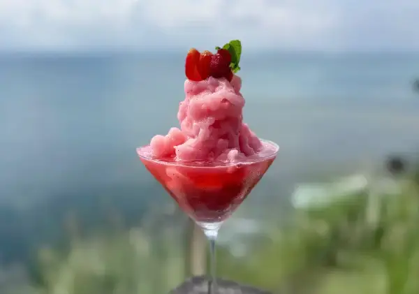 Frozen Daiquiri Strawberry The View Restaurant Bali