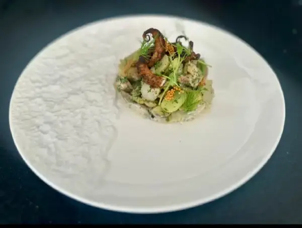 Octopus Salad Thai Mango Salad The View Restaurant Bali