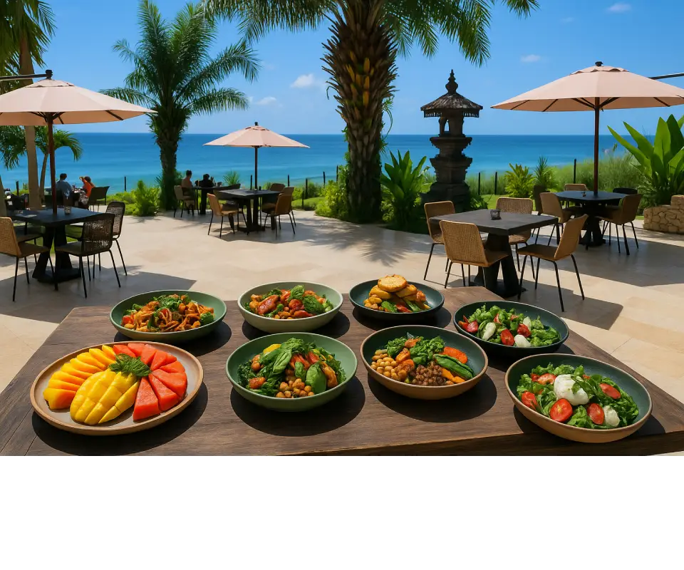 Vegan Food in Jimbaran with Ocean View at The View Restaurant